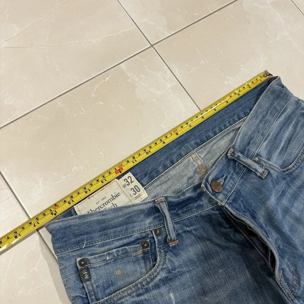 Vintage Abercrombie Fitch Baxter Low Rise Slim Boot Cut Jeans Men's 32x30 Blue